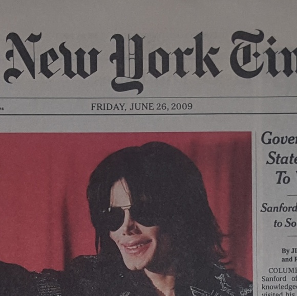 Rare Michael Jackson New York Times - Picture 3 of 3